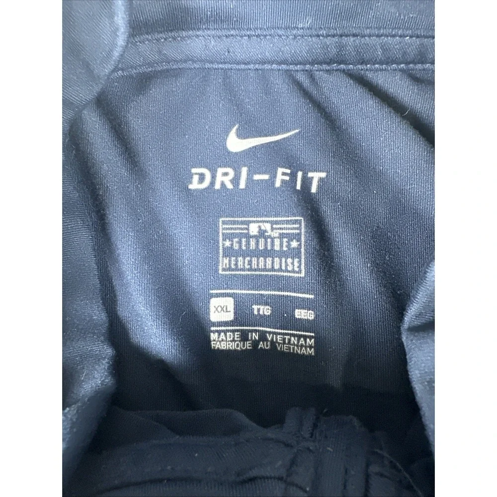 Nike Dri-FIT Atlanta Braves MLB Blue 1/4-Zip Pullover, Size 2XL
